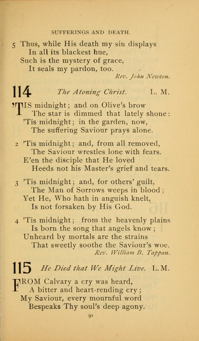 Hymn Book of the United Evangelical Church page 91
