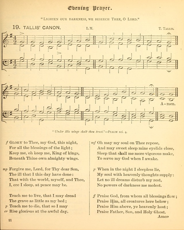 The Hymnal Companion to the Book of Common Prayer with accompanying tunes (3rd ed., rev. and enl.) page 21