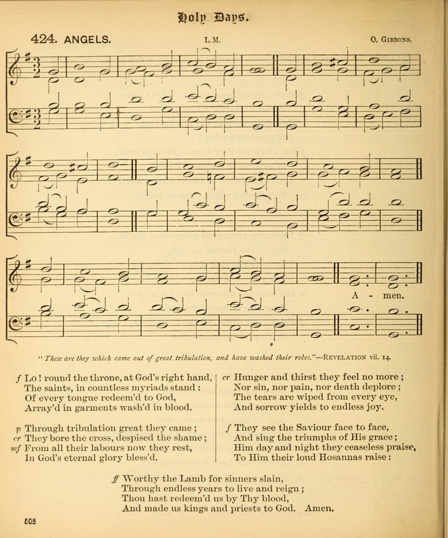 The Hymnal Companion to the Book of Common Prayer with accompanying tunes (3rd ed., rev. and enl.) page 508