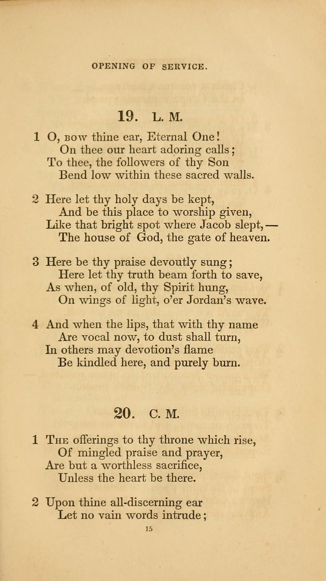 Hymns for the Church of Christ. (6th thousand) page 15