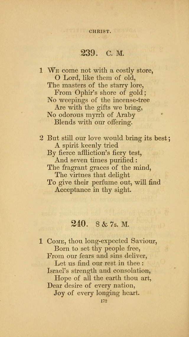 Hymns for the Church of Christ. (6th thousand) page 172