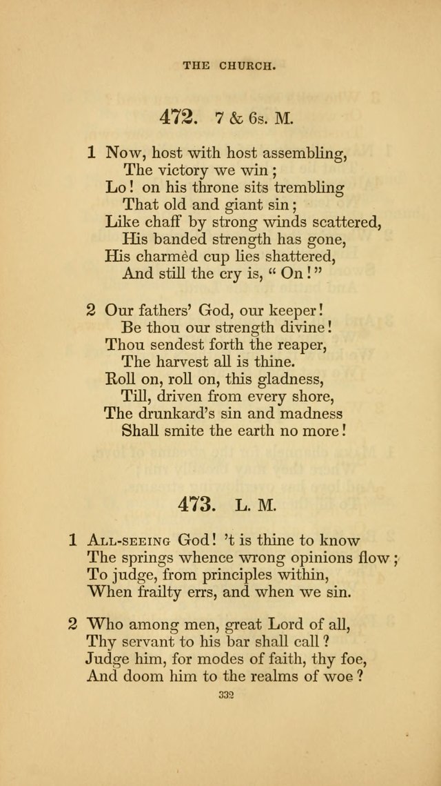 Hymns for the Church of Christ. (6th thousand) page 332