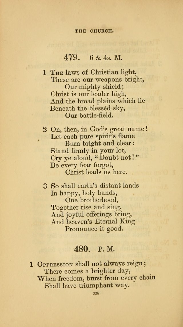 Hymns for the Church of Christ. (6th thousand) page 336
