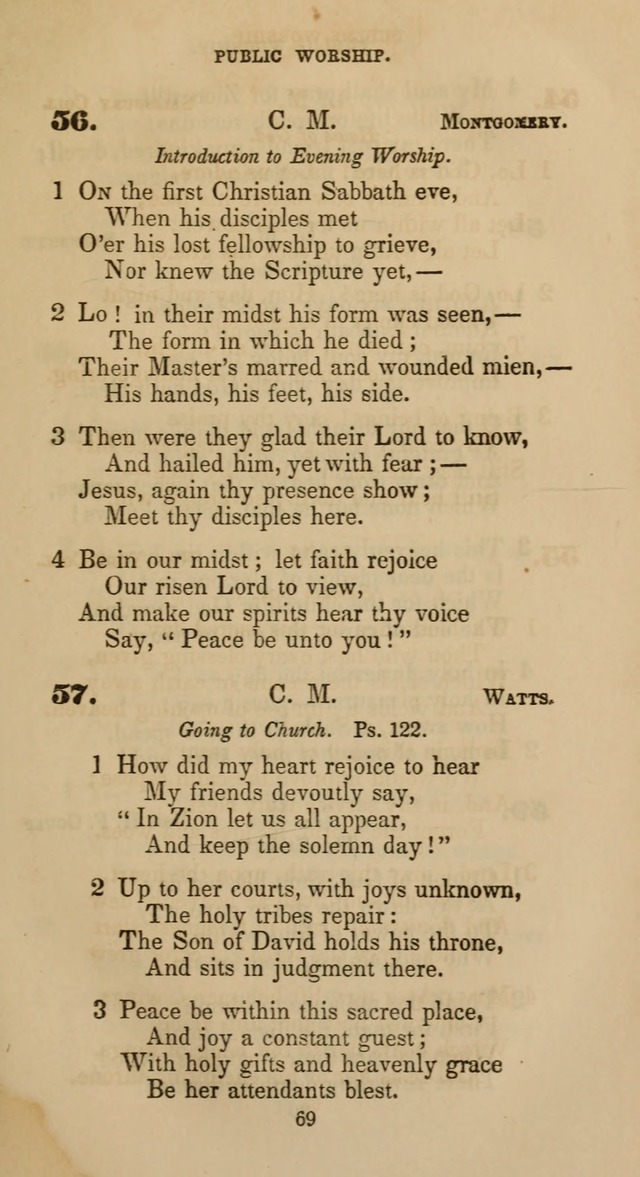 Hymns for Christian Devotion: especially adapted to the Universalist denomination page 59