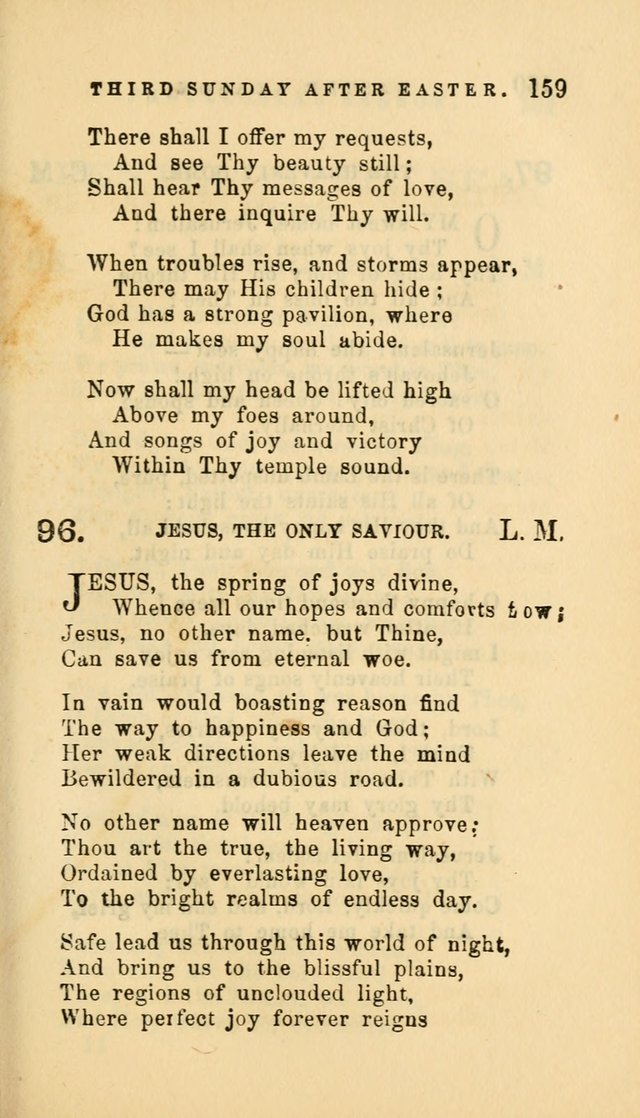 Hymns and Chants: with offices of devotion. For use in Sunday-schools, parochial and week day schools, seminaries and colleges. Arranged according to the Church year page 159