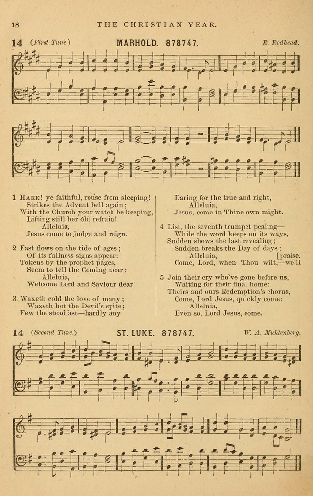 Hymnal Companion to the Prayer Book: suited to the special seasons of the Christian year, and other occasions of public worship, as well as for use in the Sunday-school...With accompanying tunes page 19