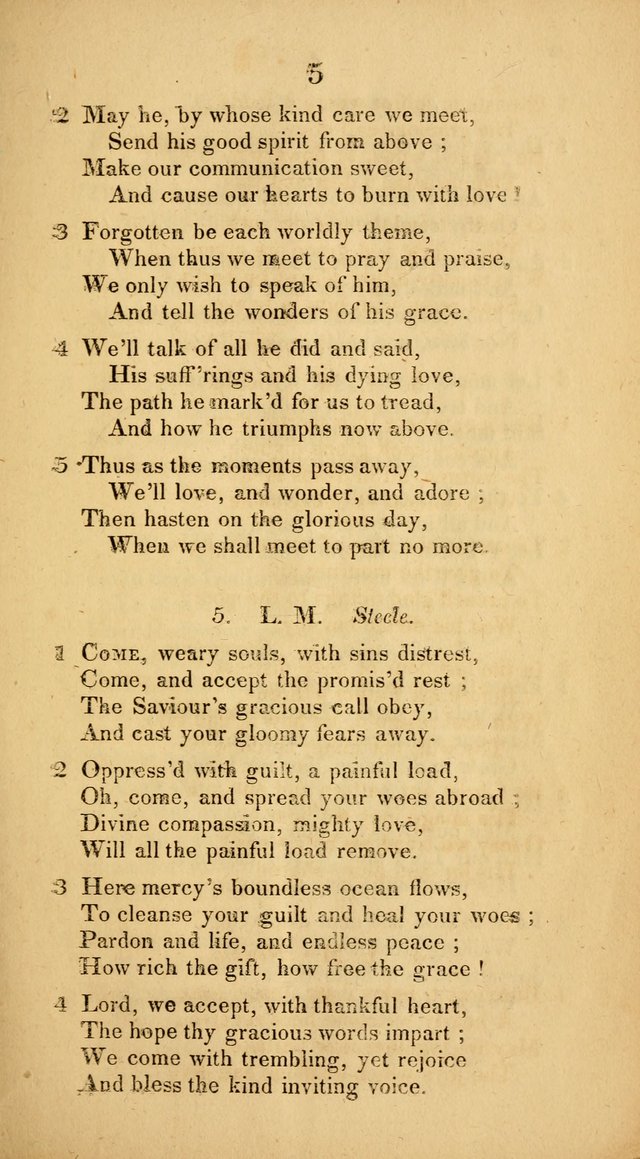 Hymns adapted to Communion Service page 5