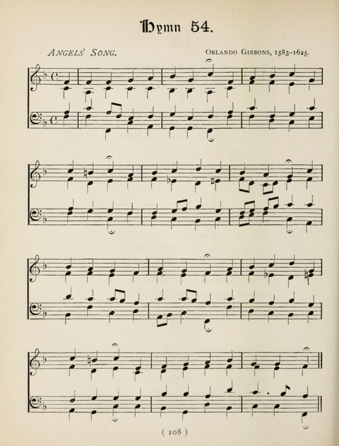 Hymns and Chorales: for schools and colleges page 108