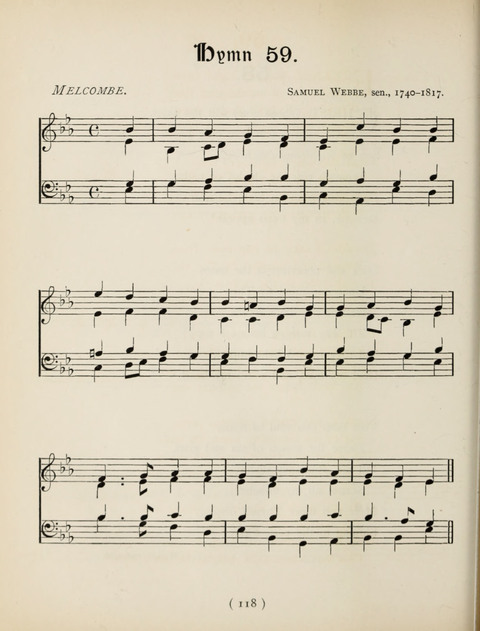 Hymns and Chorales: for schools and colleges page 118