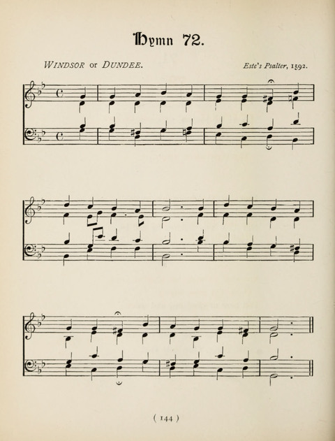 Hymns and Chorales: for schools and colleges page 144