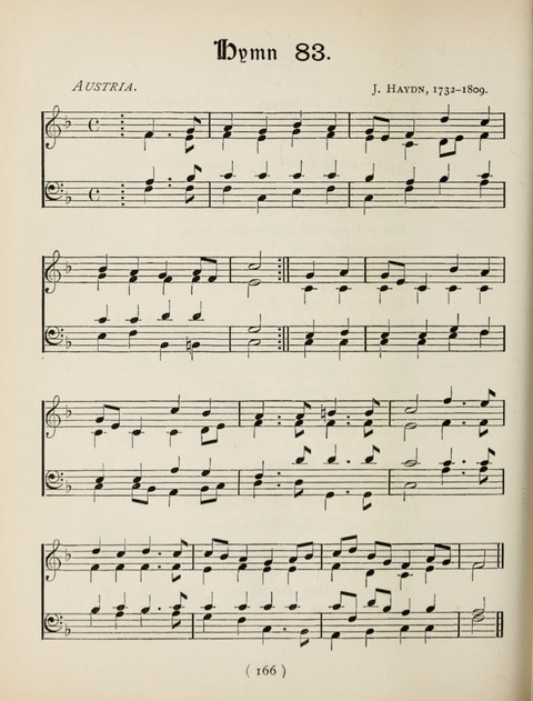 Hymns and Chorales: for schools and colleges page 166