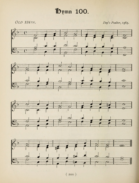 Hymns and Chorales: for schools and colleges page 200