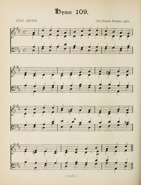 Hymns and Chorales: for schools and colleges page 218
