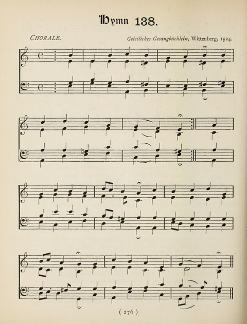 Hymns and Chorales: for schools and colleges page 276