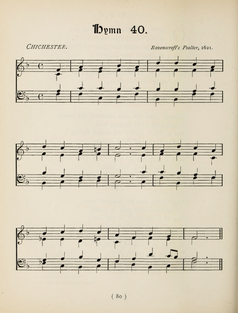 Hymns and Chorales: for schools and colleges page 80