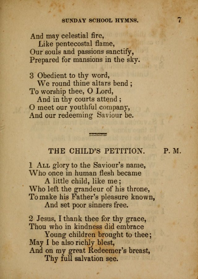 Hymns Composed for the Use of Sunday Schools, and Youthful Christians page 7