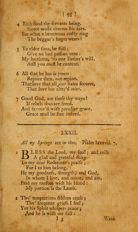 Hymns, etc.: composed on various subjects (10th ed.) page 95