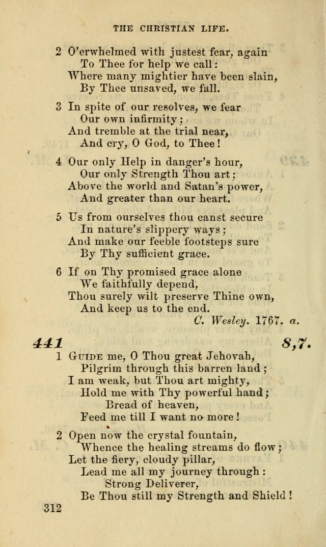 Hymns for the use of the Evangelical Lutheran Church, by the Authority of the Ministerium of Pennsylvania page 312