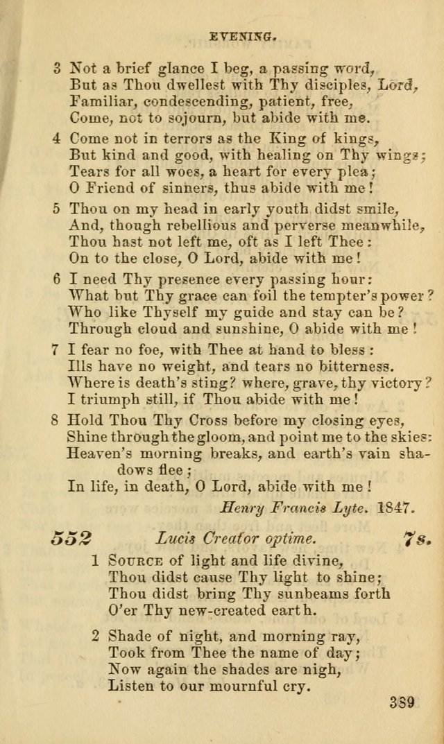Hymns for the use of the Evangelical Lutheran Church, by the Authority of the Ministerium of Pennsylvania page 389