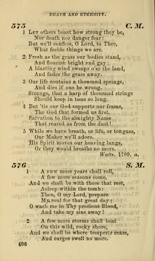 Hymns for the use of the Evangelical Lutheran Church, by the Authority of the Ministerium of Pennsylvania page 406