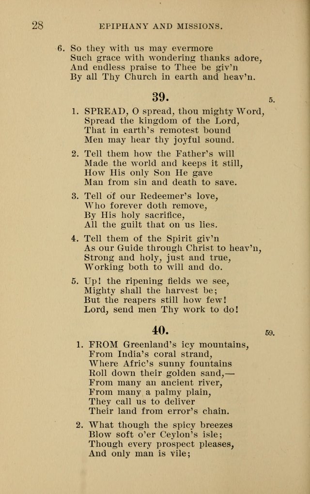 Hymnal for Evangelical Lutheran Missions page 28