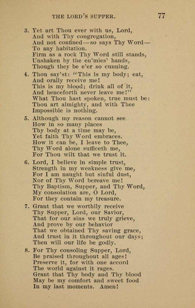 Hymnal for Evangelical Lutheran Missions page 77