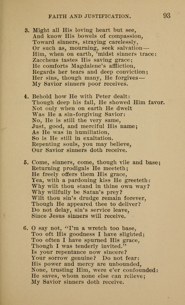 Hymnal for Evangelical Lutheran Missions page 93