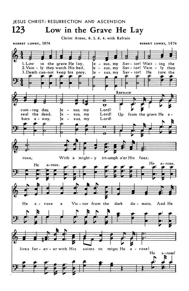 The Hymnal of The Evangelical United Brethren Church page 128