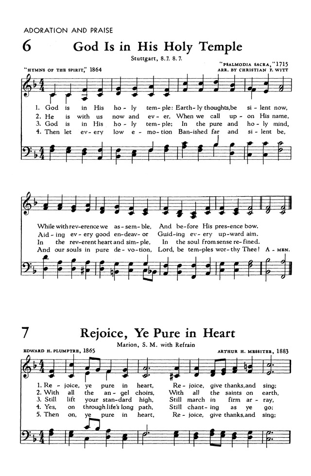 The Hymnal of The Evangelical United Brethren Church page 26