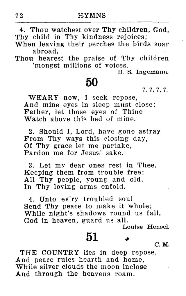 Hymnal for Church and Home (2nd ed.) page 72