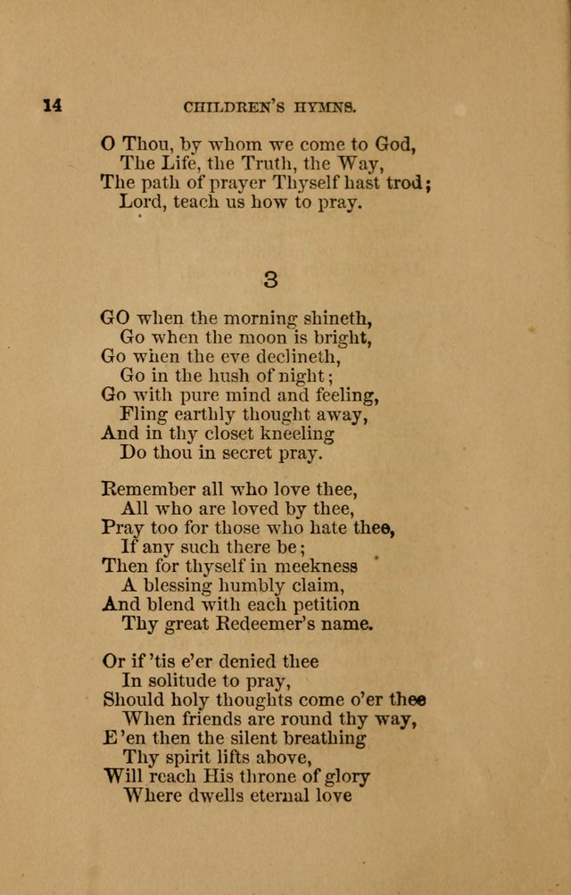 Hymns for First-Day Schools (Rev. and Enl.) page 14