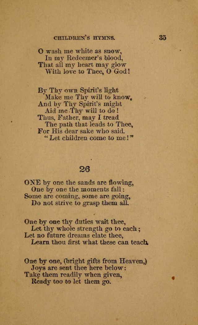 Hymns for First-Day Schools (Rev. and Enl.) page 35