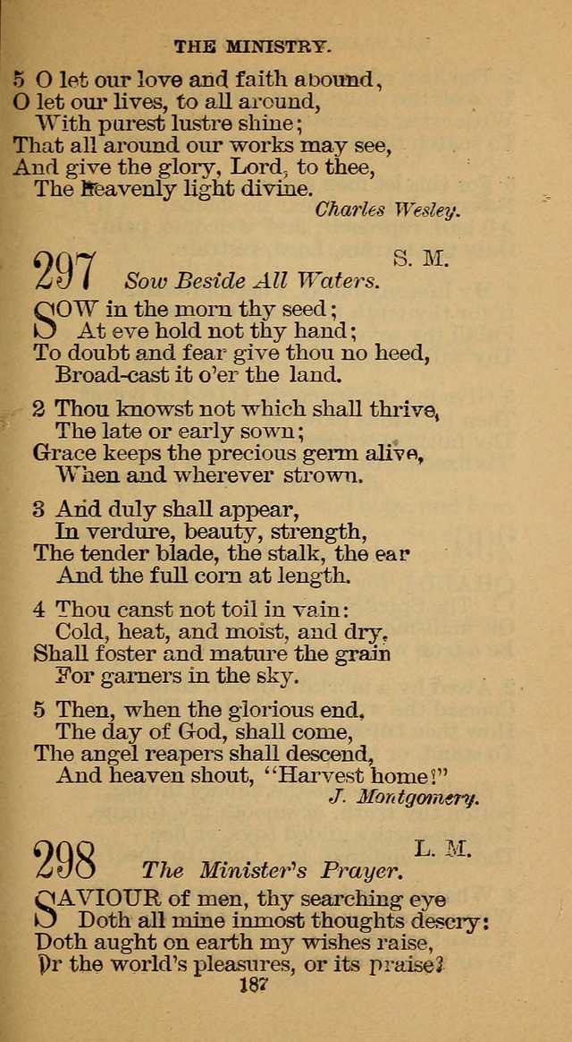 The Hymn Book of the Free Methodist Church page 189