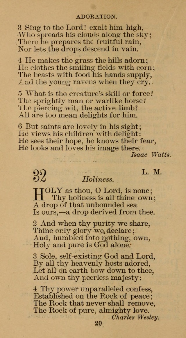 The Hymn Book of the Free Methodist Church page 20