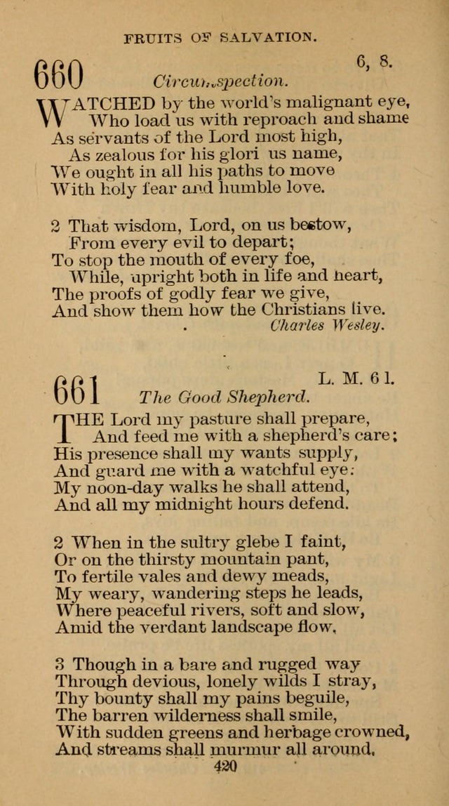 The Hymn Book of the Free Methodist Church page 422