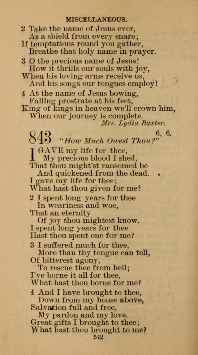 The Hymn Book of the Free Methodist Church page 544