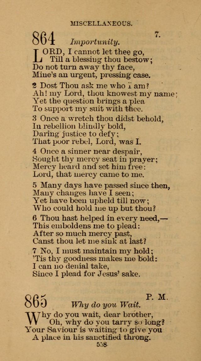 The Hymn Book of the Free Methodist Church page 560