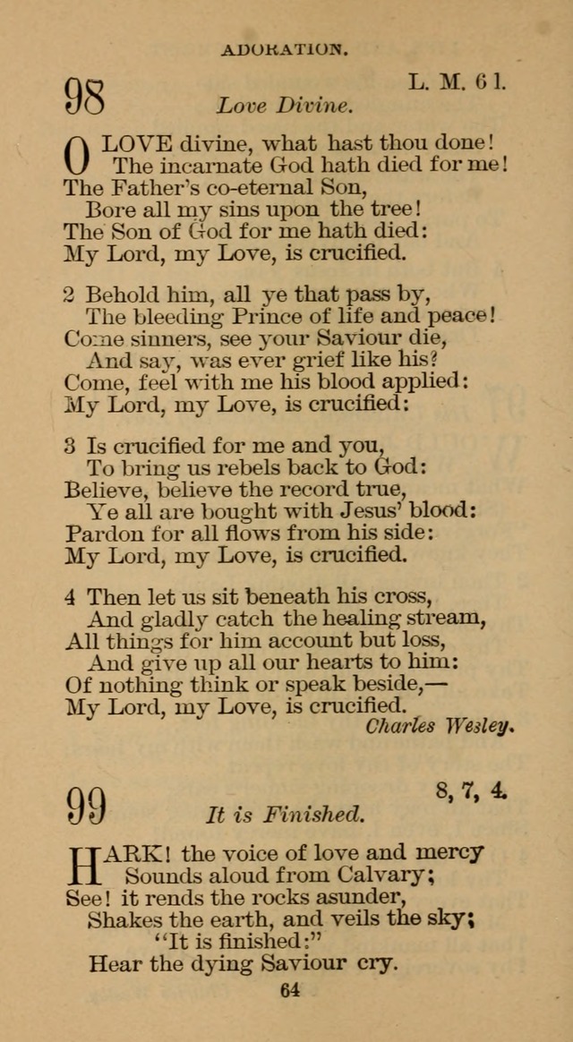 The Hymn Book of the Free Methodist Church page 64