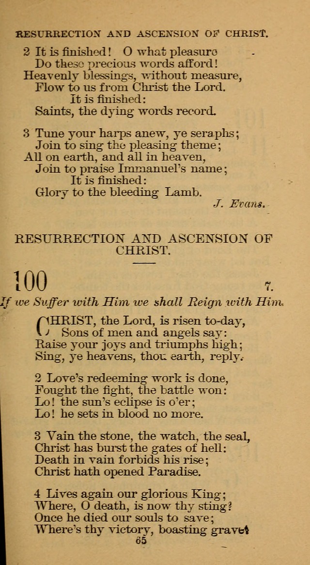 The Hymn Book of the Free Methodist Church page 65