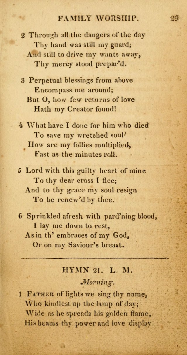Hymns for Family Worship, with Prayers for Every Day in the Week (2nd ed.) page 29