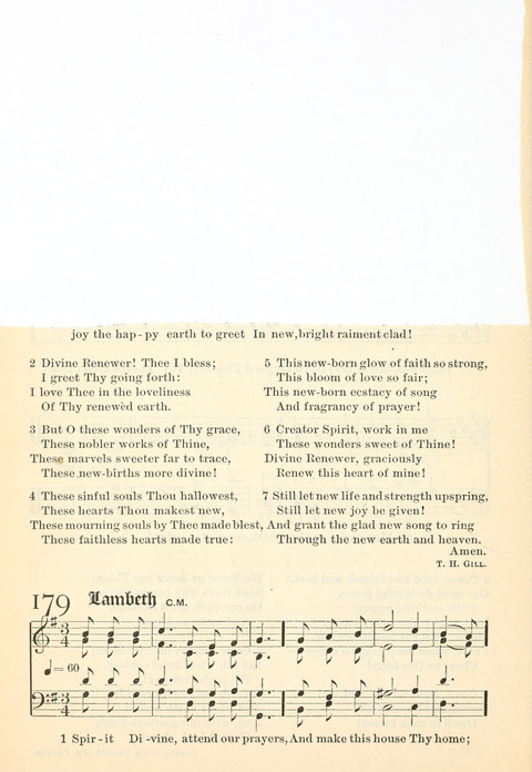 Hymns Of The Faith With Psalms For The Use Of Congragations 179