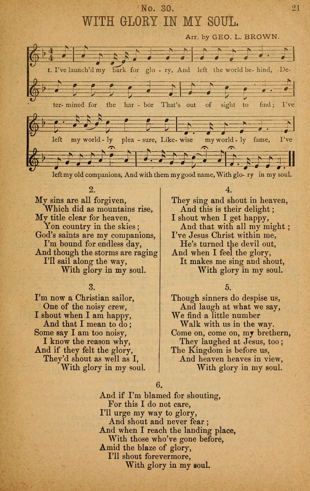 The Highway Hymnal: a choice collection of popular hymns and music, new and old. Arranged for the work in camp, convention, church and home page 21