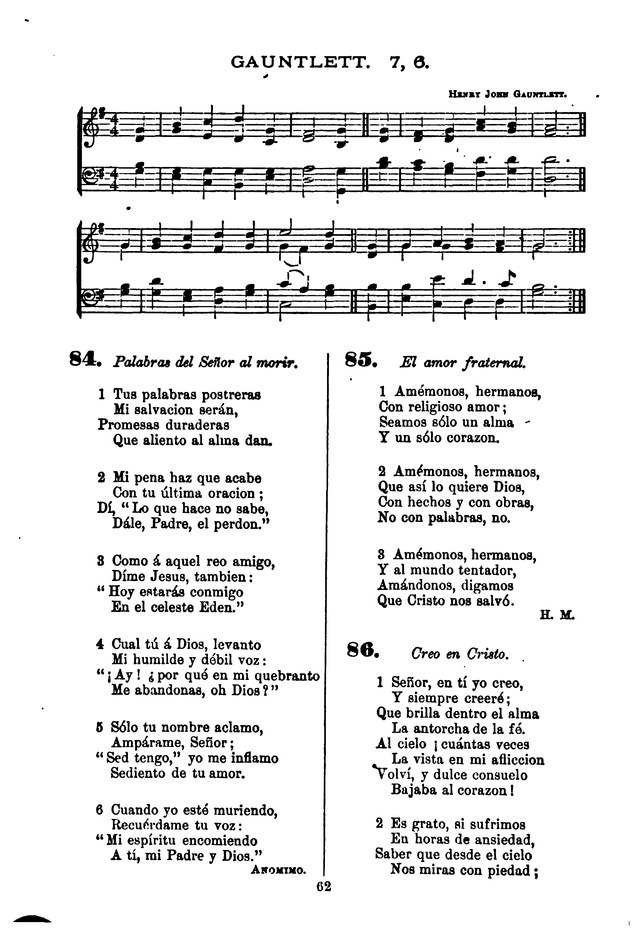 Himnario de la Iglesia Metodista Episcopal page 72