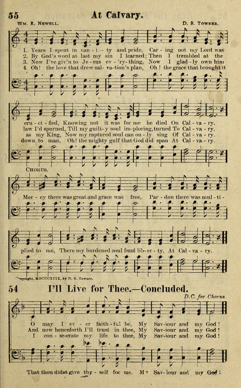 Hosannas to the King: A collection of Gospel Hymns suited to Church, Sunday School and Evangelistic Services page 57