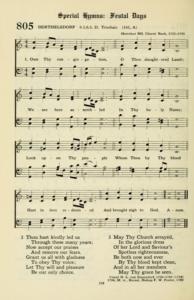Hymnal and Liturgies of the Moravian Church page 732