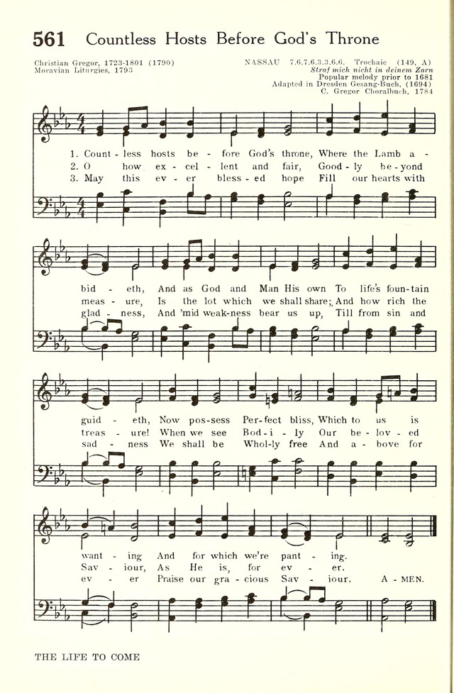 Hymnal and Liturgies of the Moravian Church page 729