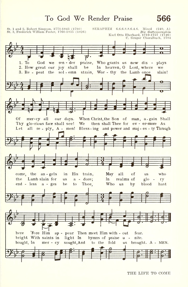Hymnal and Liturgies of the Moravian Church page 734