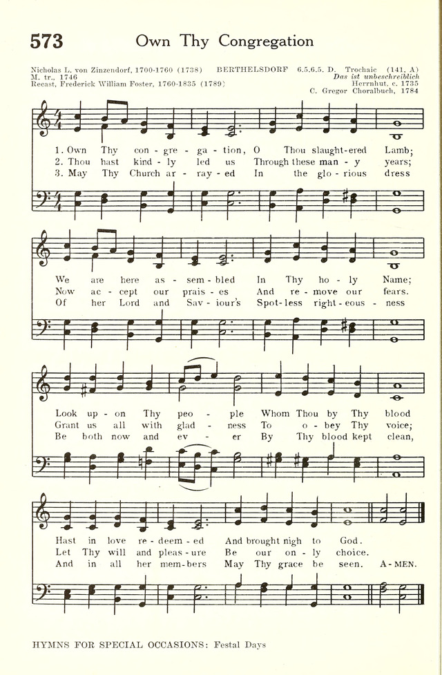Hymnal and Liturgies of the Moravian Church page 741