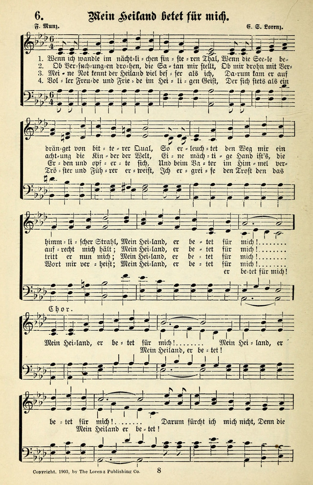 Heils-Lieder, eine Sammlung Geistlicher Lieder für Sonntagsschulen, Jugendvereine page 6