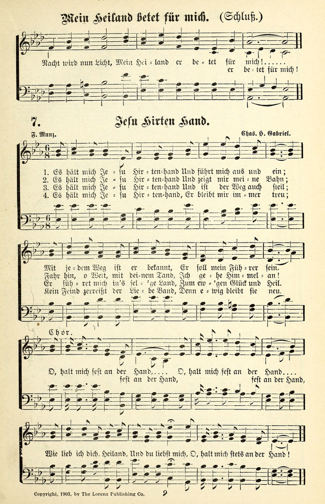 Heils-Lieder, eine Sammlung Geistlicher Lieder für Sonntagsschulen, Jugendvereine page 7